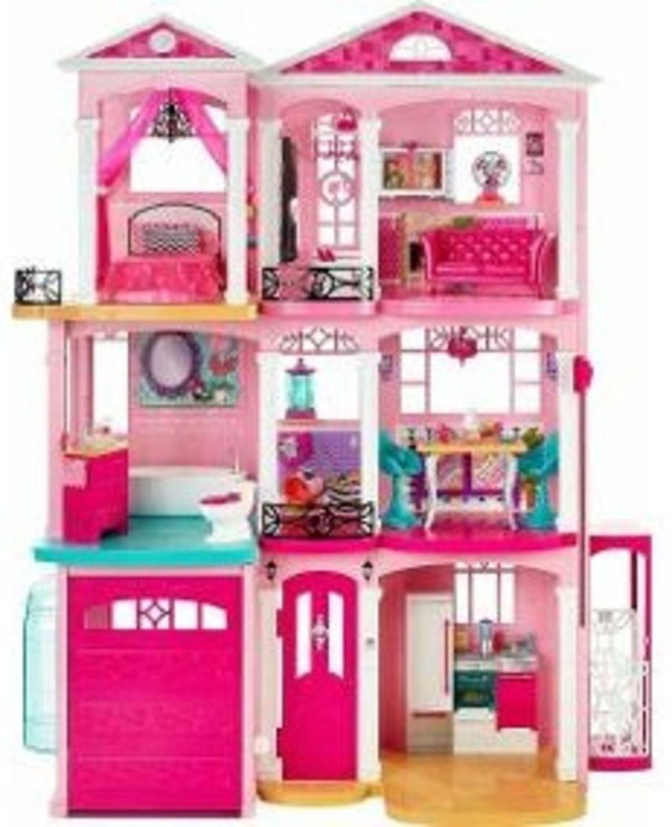 Casa da Barbie 3 andares  Trocamos a antiga casinha da Barbie por esta  Mansão da Barbie 