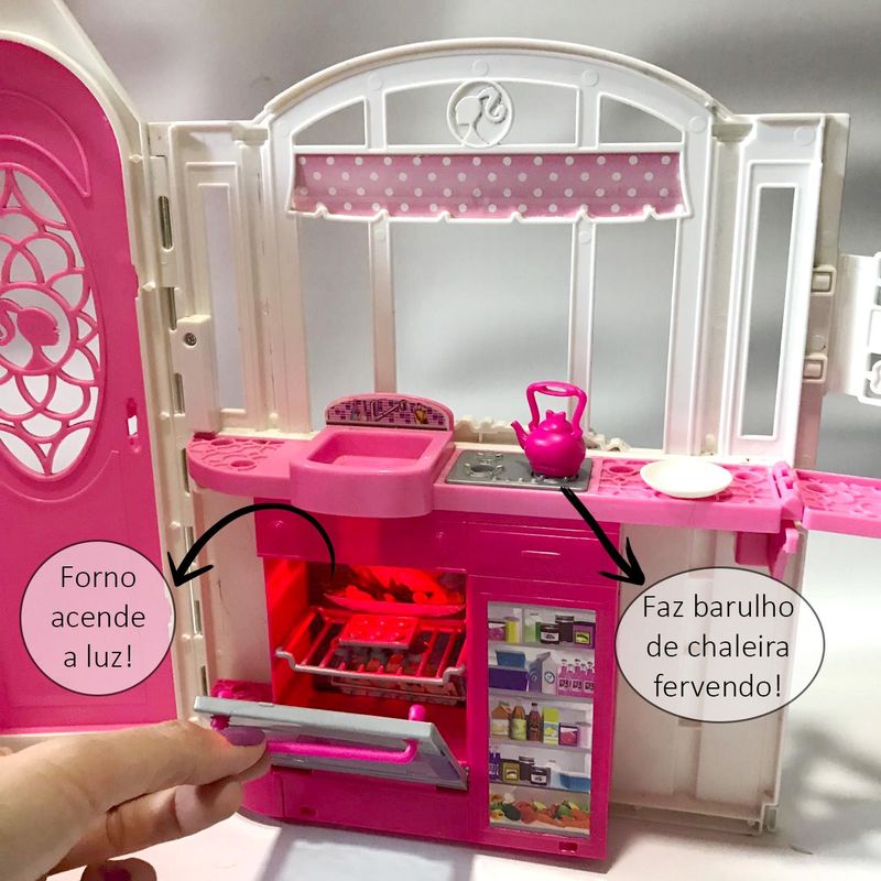 Casa da Barbie Dobrável com Piscina e Elevador | Brinquedo Barbie Usado  89639063 | enjoei