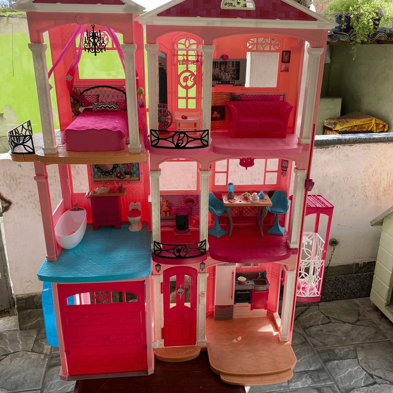 Barbie Casa Dos Sonhos Dream House Usada | Brinquedo Barbie Usado 87376449  | enjoei