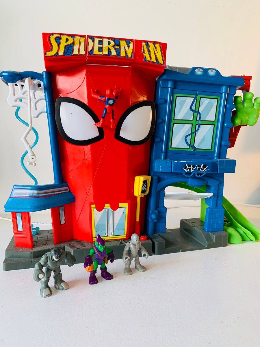 Casa Homem Aranha Imaginext | Brinquedo para Bebês Imaginext Usado ...