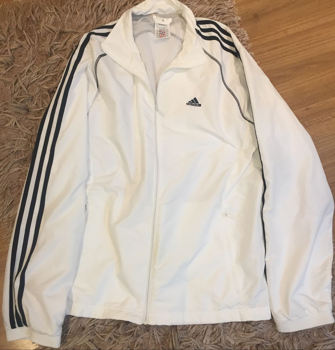 jaqueta adidas masculina branca