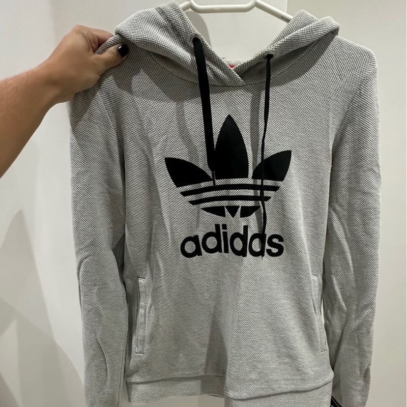 Casaco adidas hot sale feminino cinza