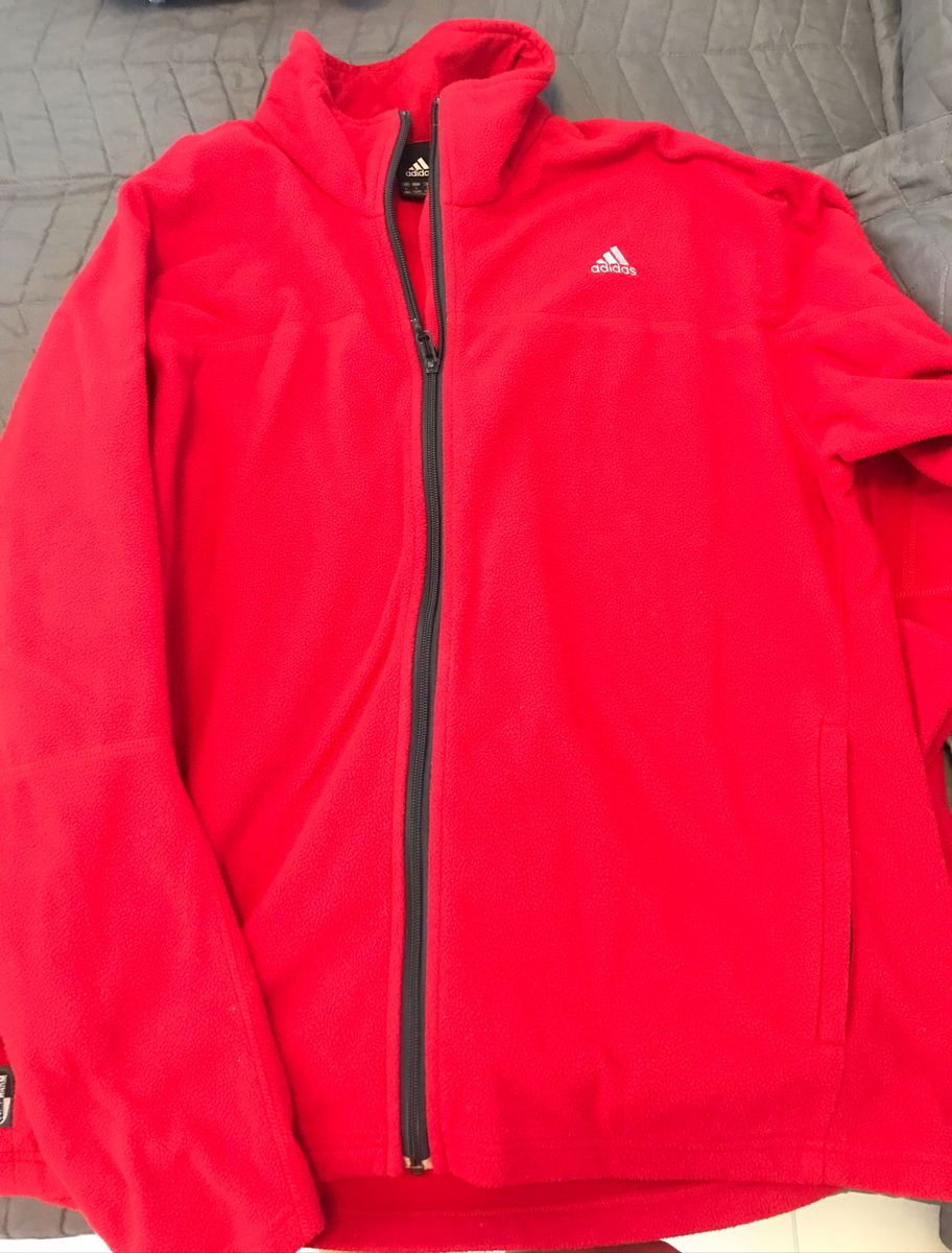 blusao adidas vermelho