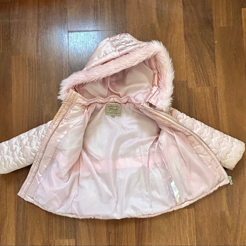 Casaco com Capuz Infantil Acolchoado Mundi Usado 104016874 enjoei