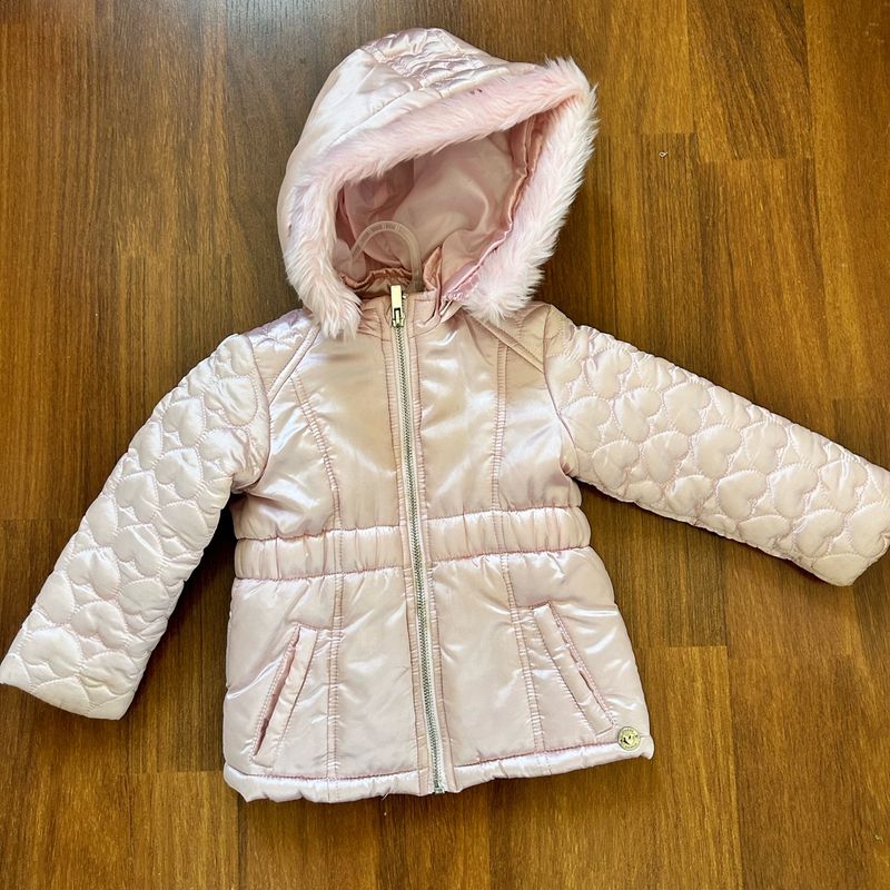 Casaco com Capuz Infantil Acolchoado Roupa Infantil para Menina Mundi  Usado 104016874 enjoei