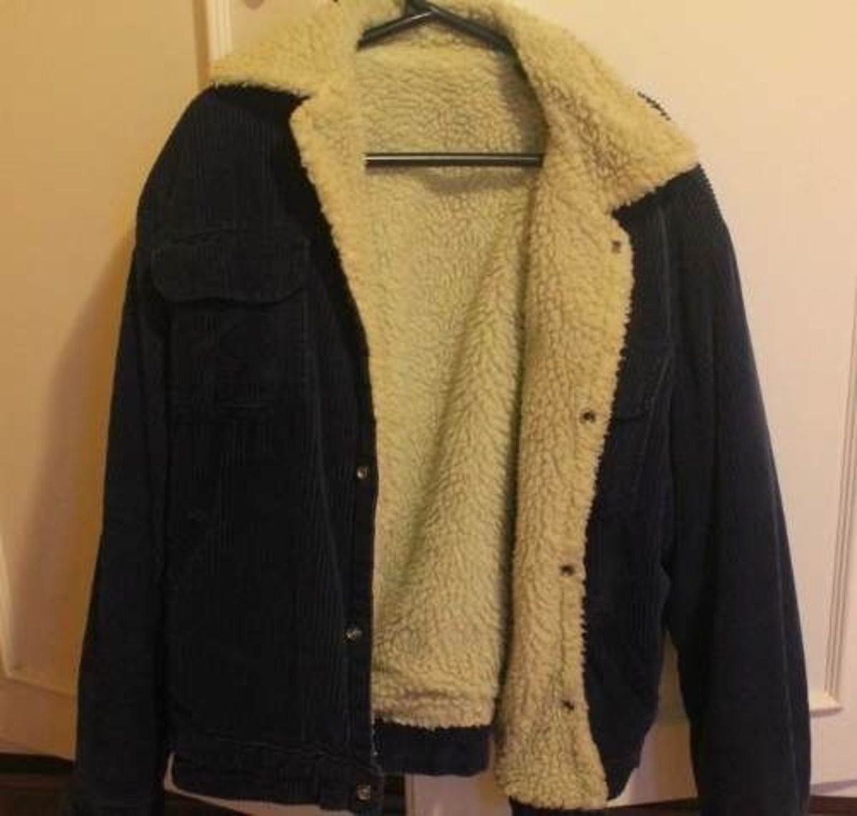 jaqueta com forro de lã