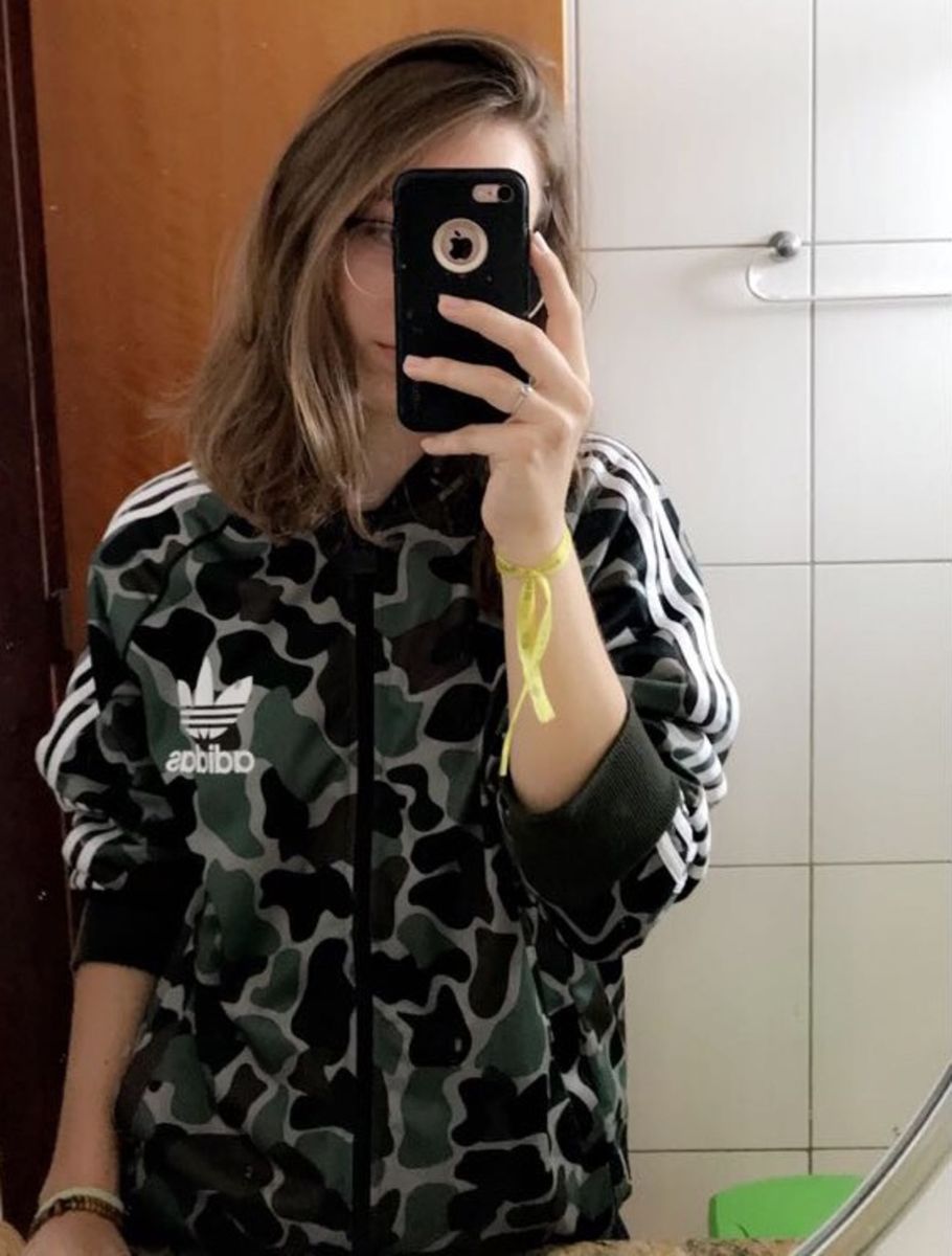 casaco da adidas camuflado