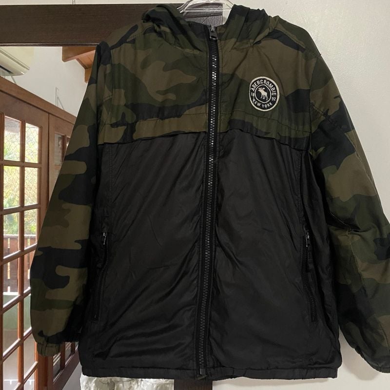 Casaco Corta Vento Forrado Abercrombie Abercrombie Fitch Usado