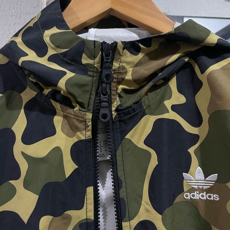 Blusa Adidas Corta Vento Camuflada Adidas Blusa Corta Vento Adidas