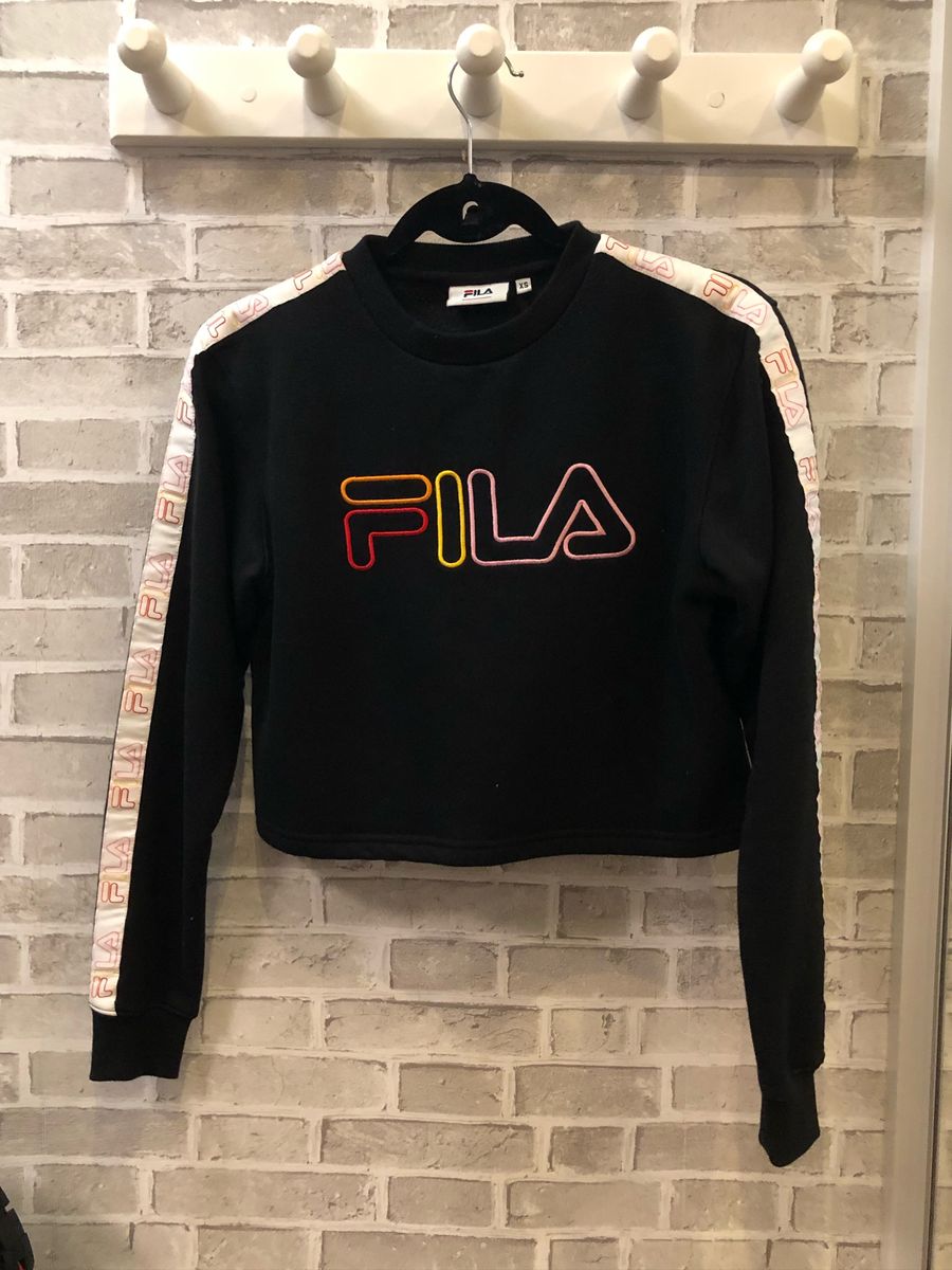 casaco cropped fila