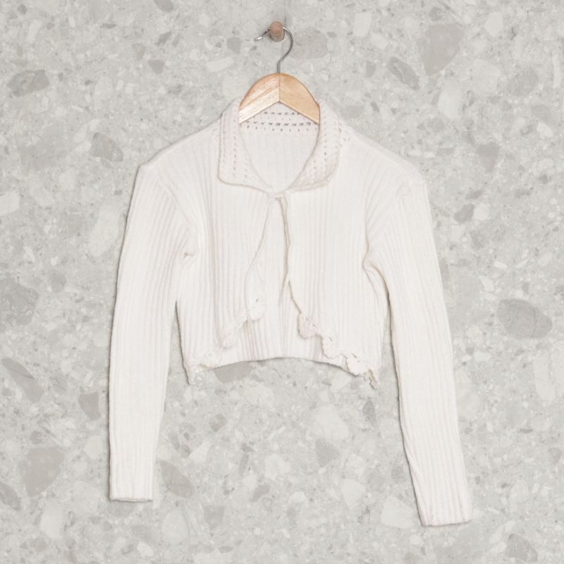 Casaco Red Valentino Original Tricô Off-White Feminino