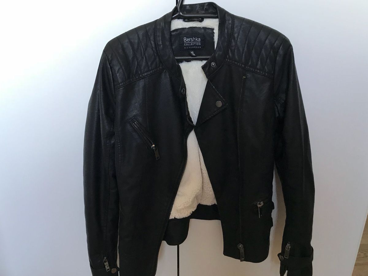 jaqueta de couro com pelo dentro