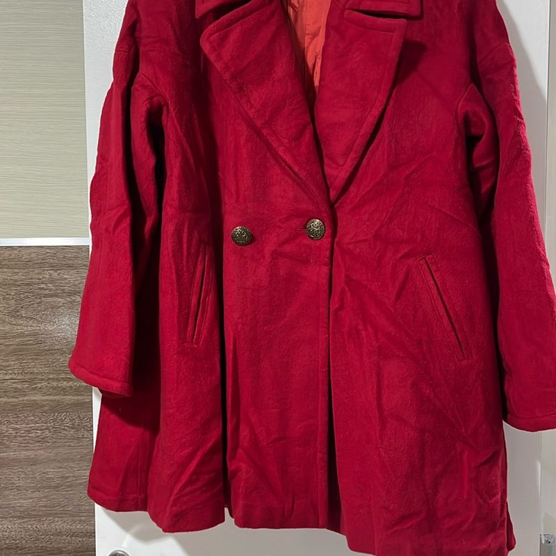 Casaco Plus Size de Lã Batida Crocante Usado 99733917 enjoei