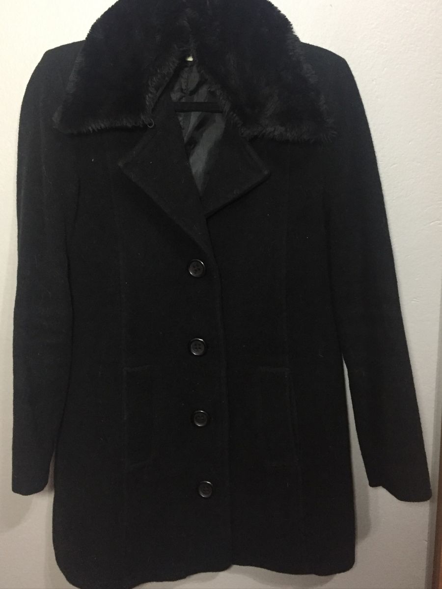 casaco de la batido preto