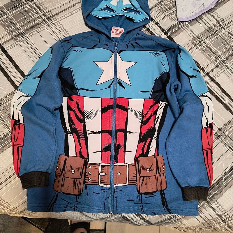 Casaco Blusa Moletom Capitao America Captain America Casaco