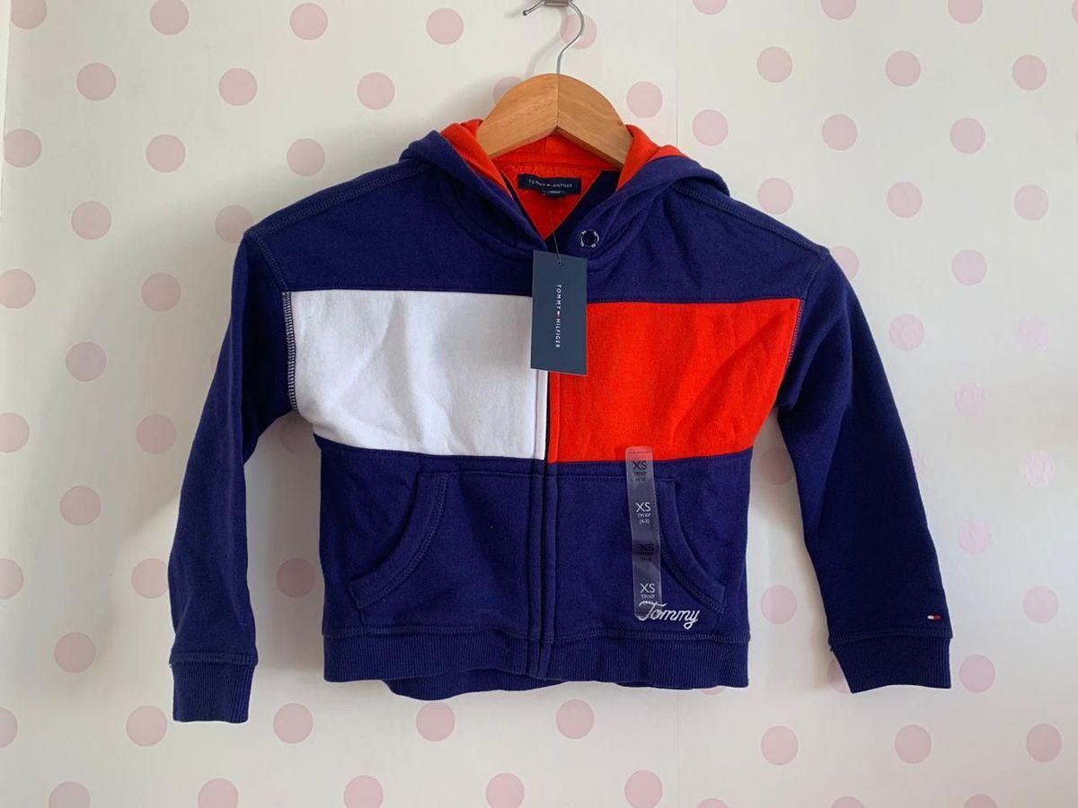 Casaco de Moletom Tommy Hilfiger 4/5 Anos | Roupa Infantil para Menino Tommy Hilfiger Nunca Usado 33581812 | enjoei