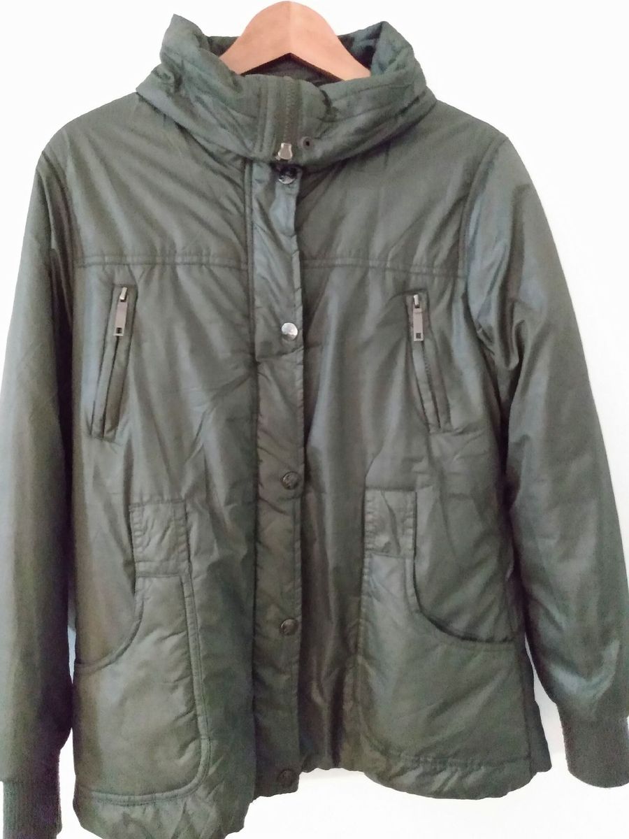 casaco de nylon acolchoado feminino