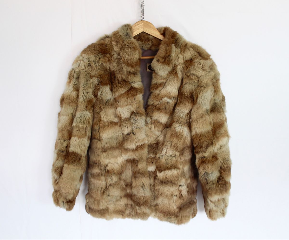 casaco de pele fake masculino