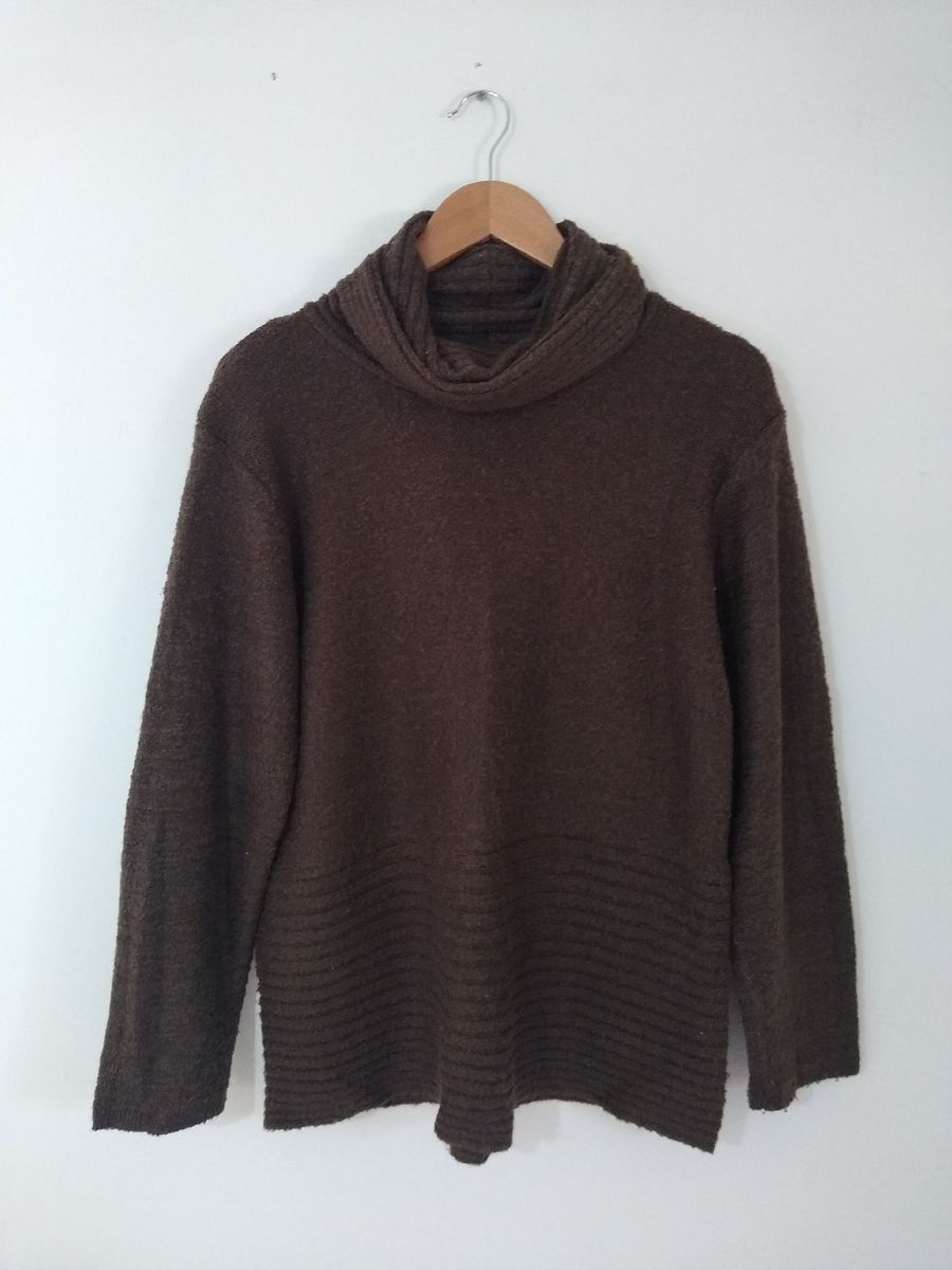 casaco gola alta feminino