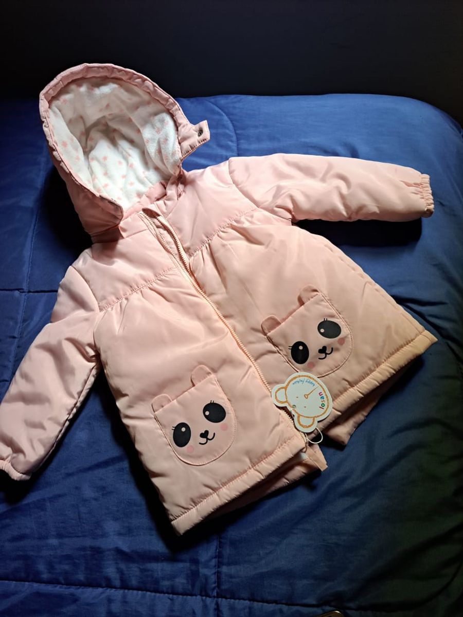Casaco Infantil a Anos Feminino Acolchoado Nunca Usado