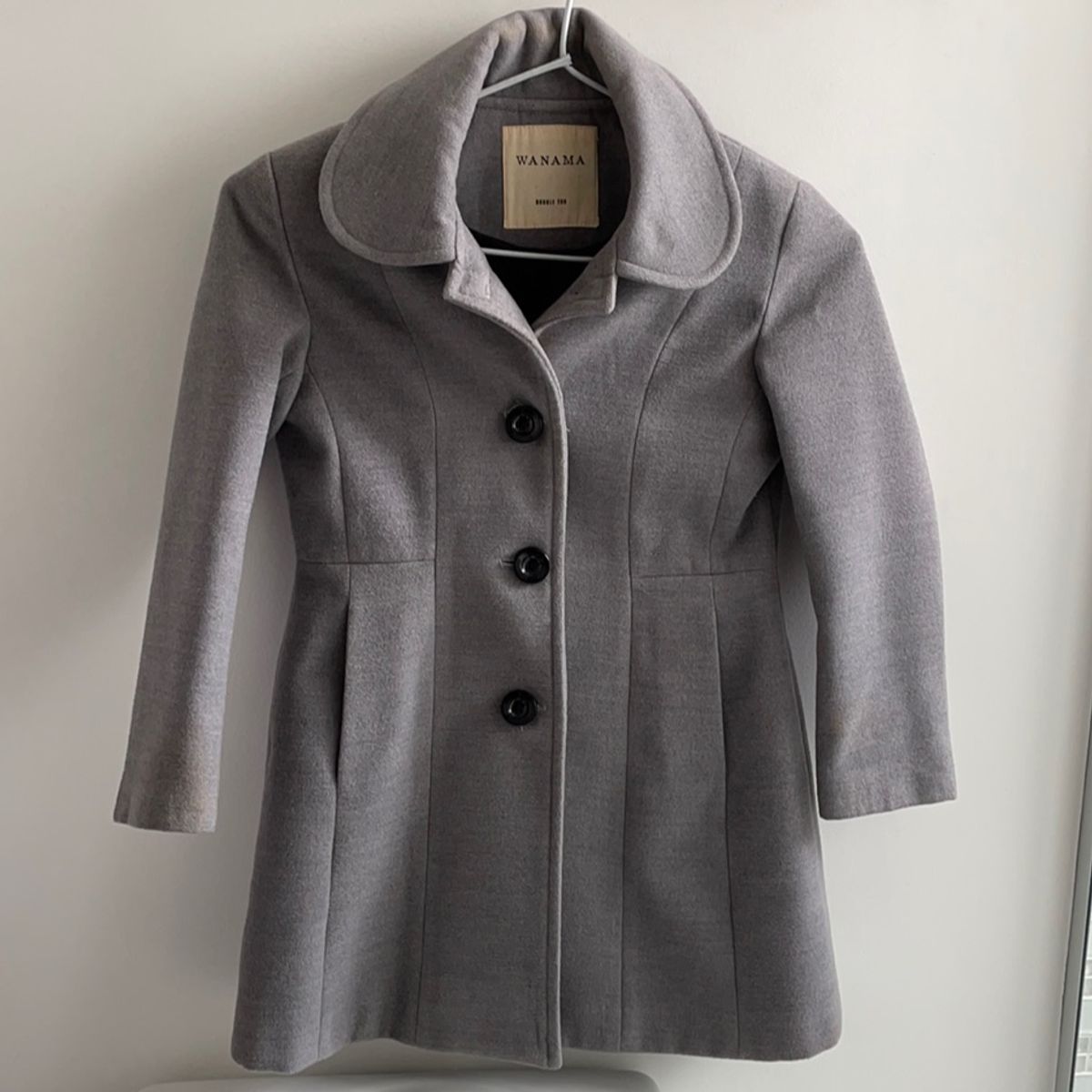 Casaco Lã Batida Cinza | Roupa Infantil para Menina Wanama Usado ...