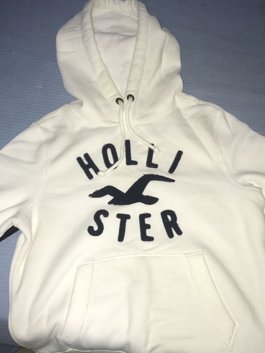 moletom branco hollister