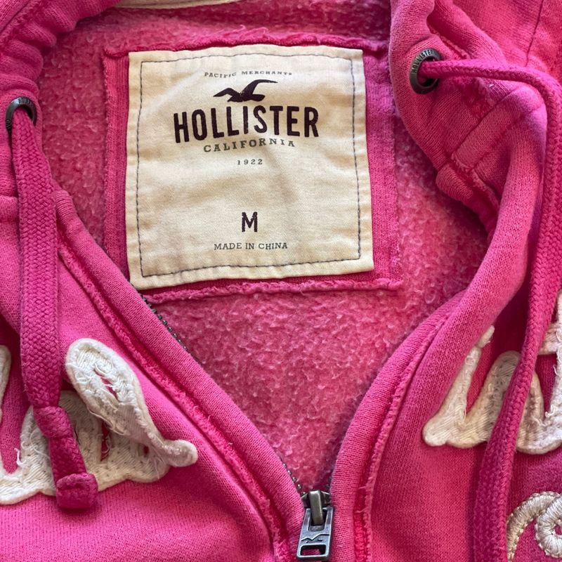 Moletom Feminino Casaco Moletom Hollister Moletom Branco Conjunto