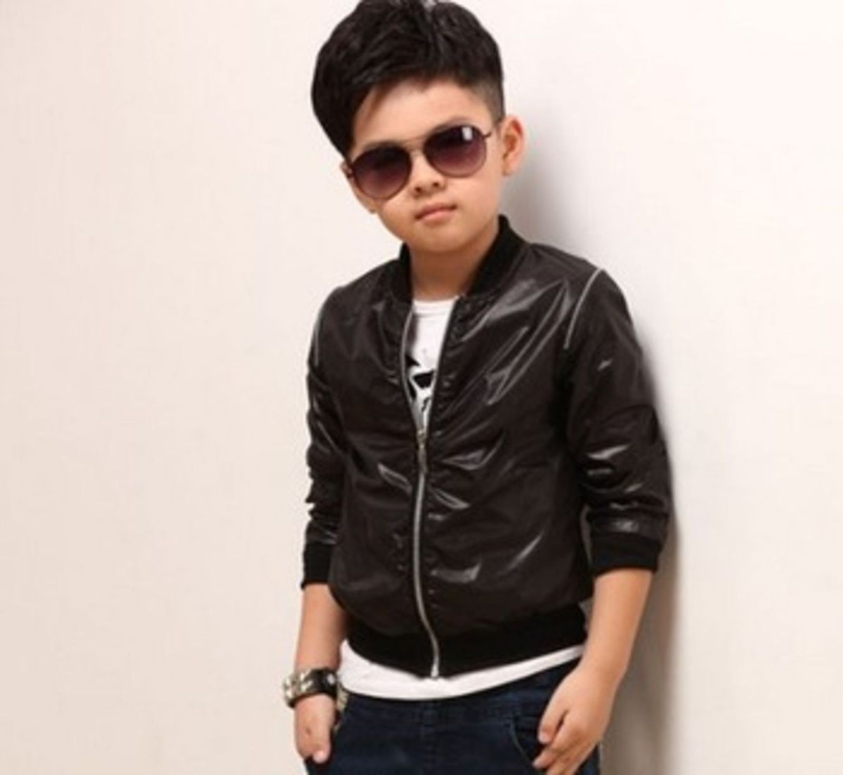 jaqueta motoqueiro infantil