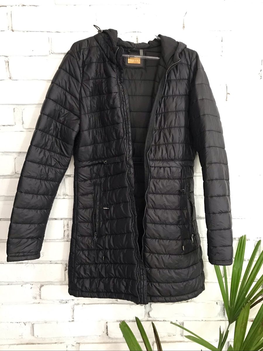 casaco de nylon acolchoado feminino