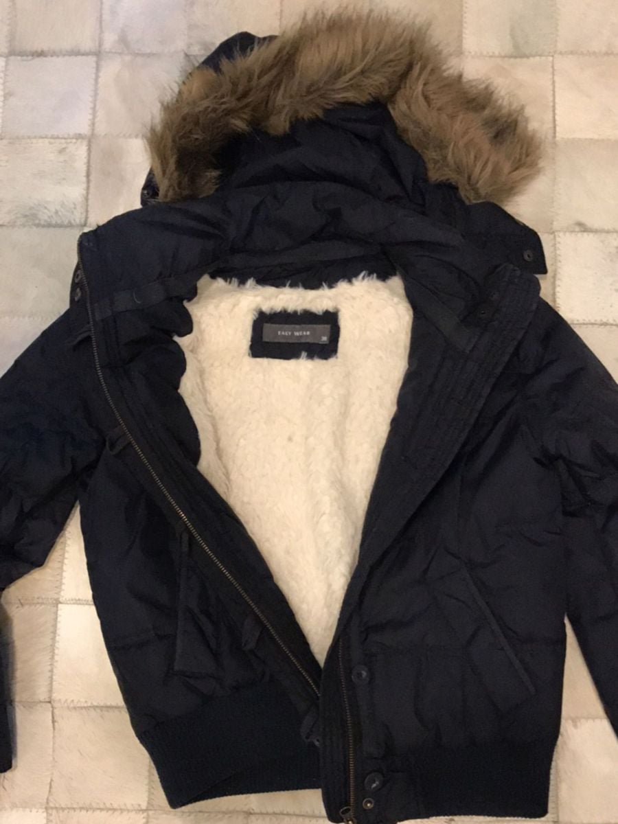 casaco feminino com pelo por dentro