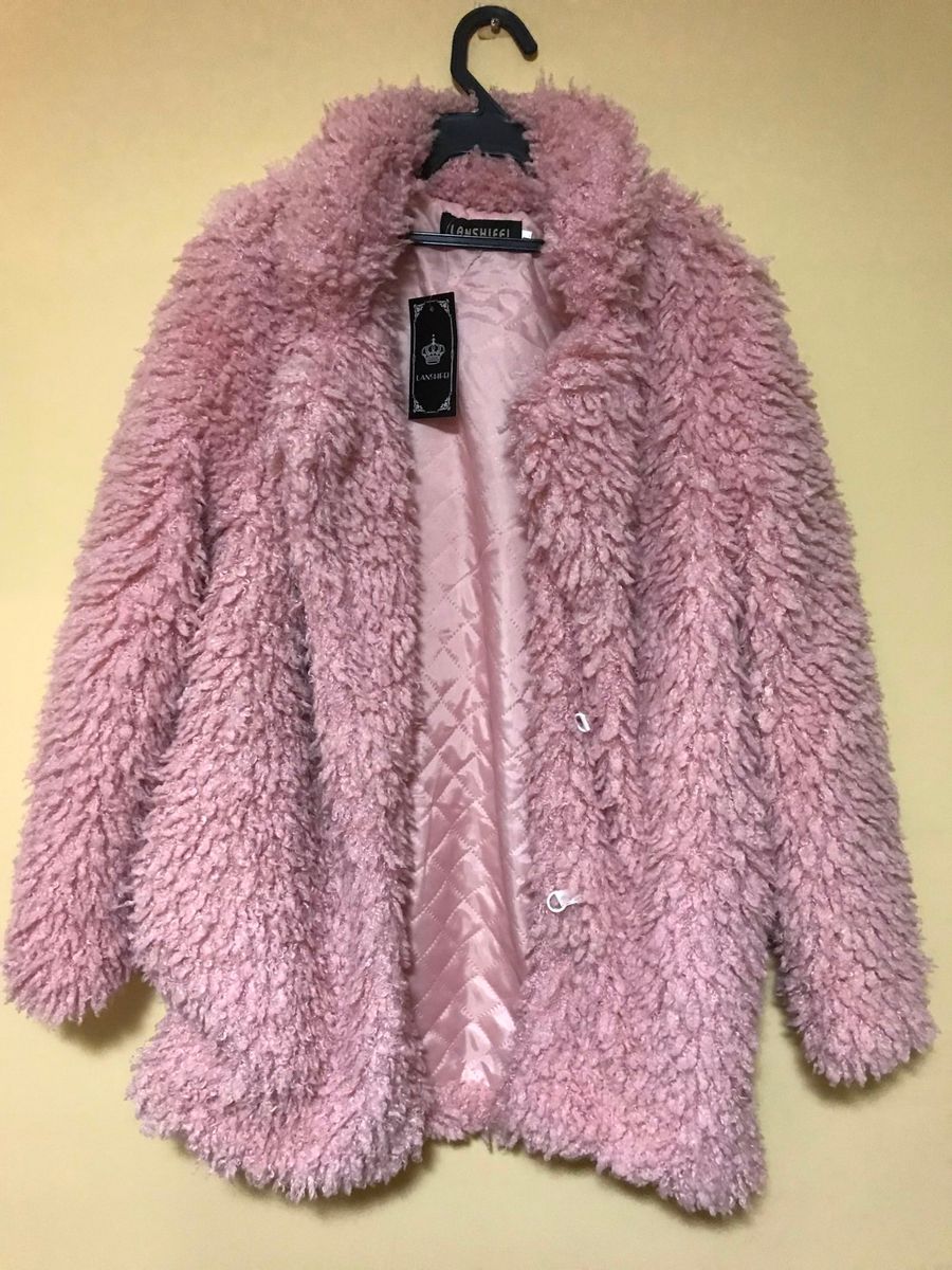 casaco feminino peludo
