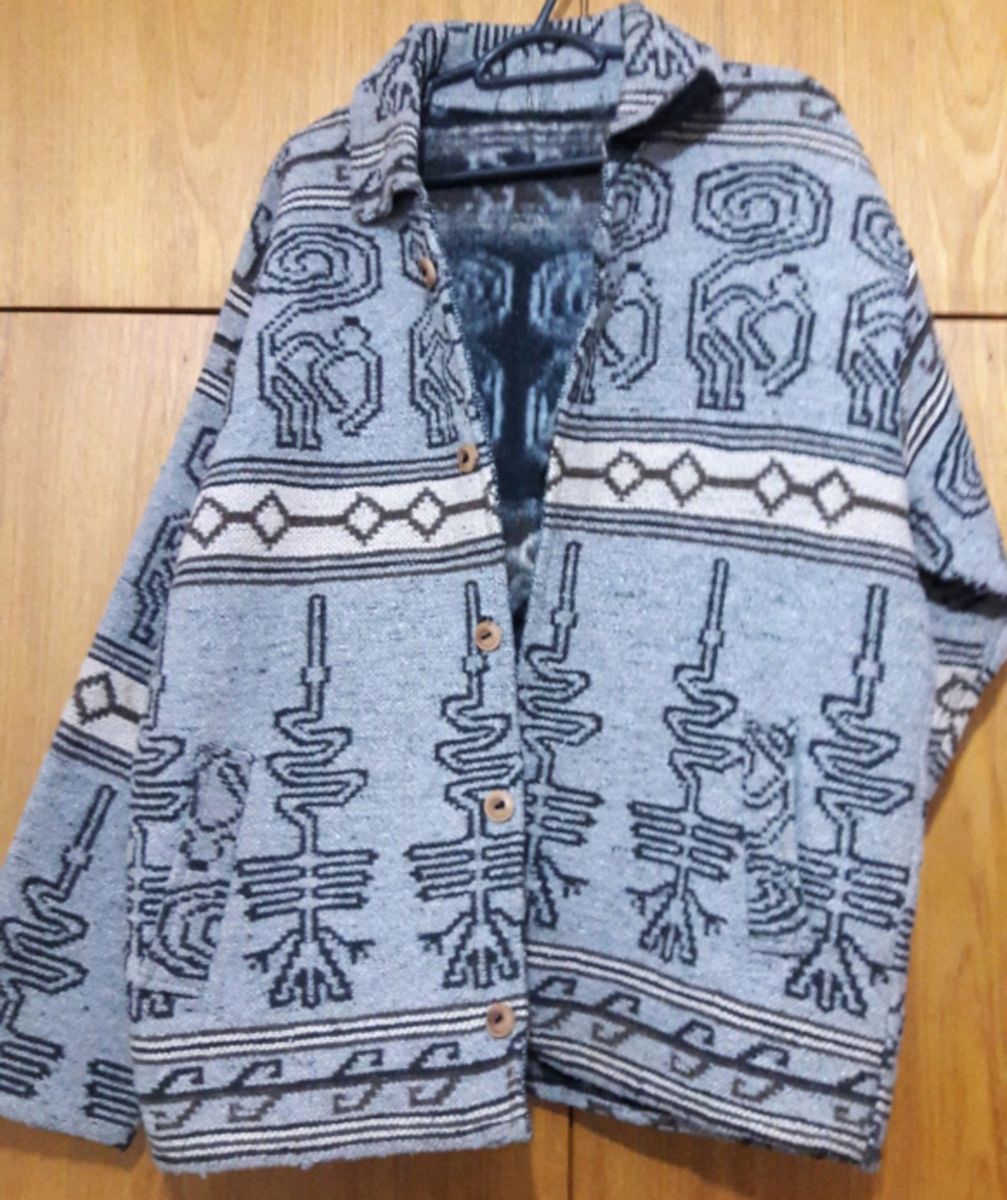 jaqueta peruana masculina