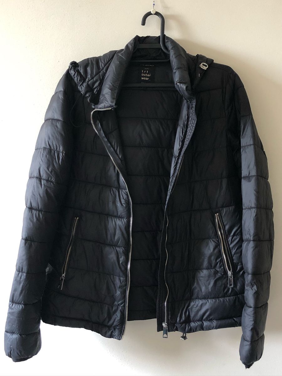 casaco pluma de ganso zara