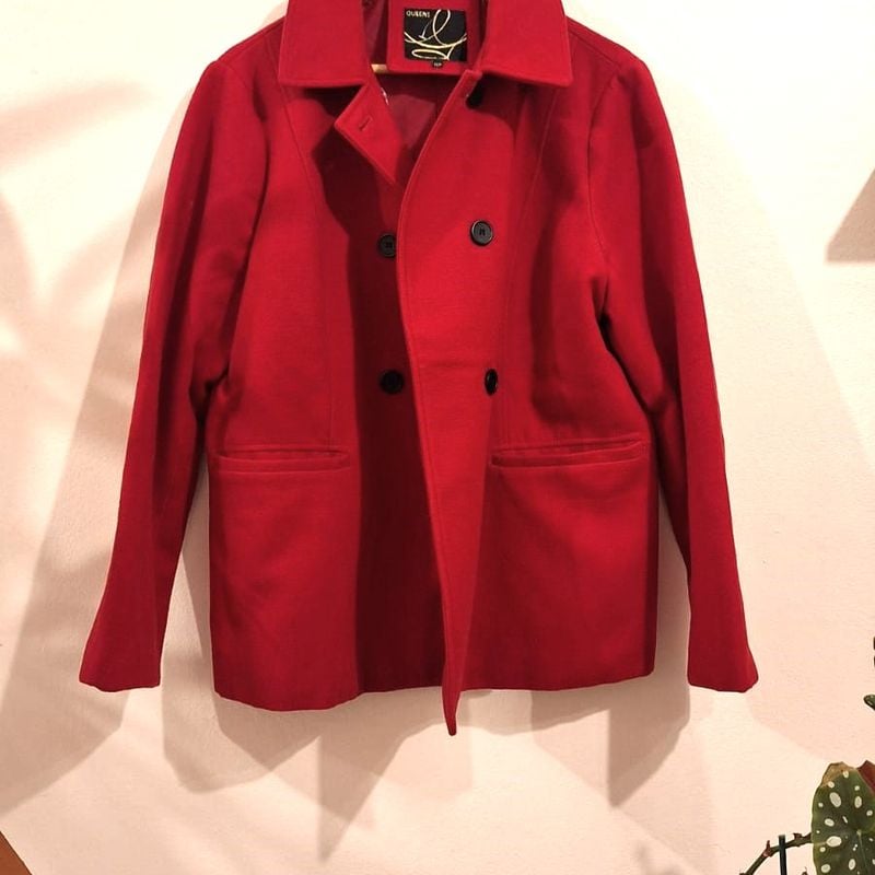 Casaco Plus Size de Lã Batida (Polivelour) 50 G2 Nunca