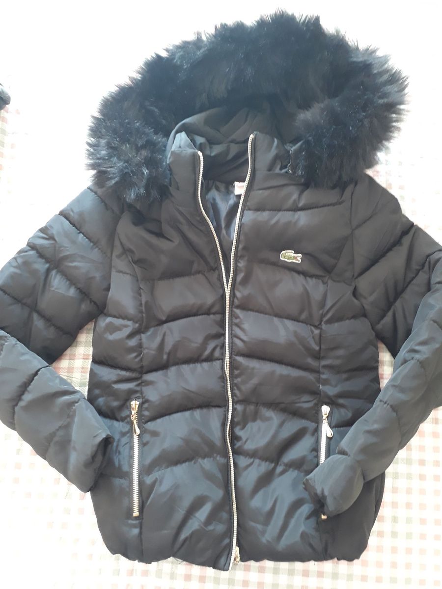 casaco lacoste preto