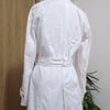 casaco sarja off white zara,elegante, tamanho g - parkas zara