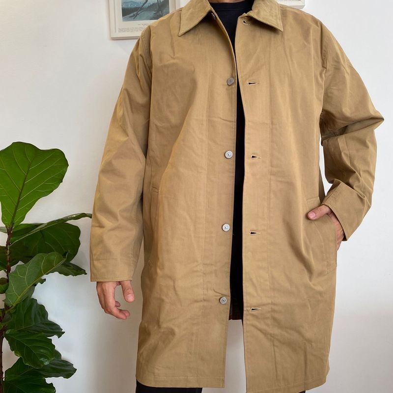 Casaco Sobretudo Bege Levi's com Gola Veludo e Forro Interno Nunca Usado  Importado Casaco Masculino Levi's Nunca Usado 78827865 enjoei