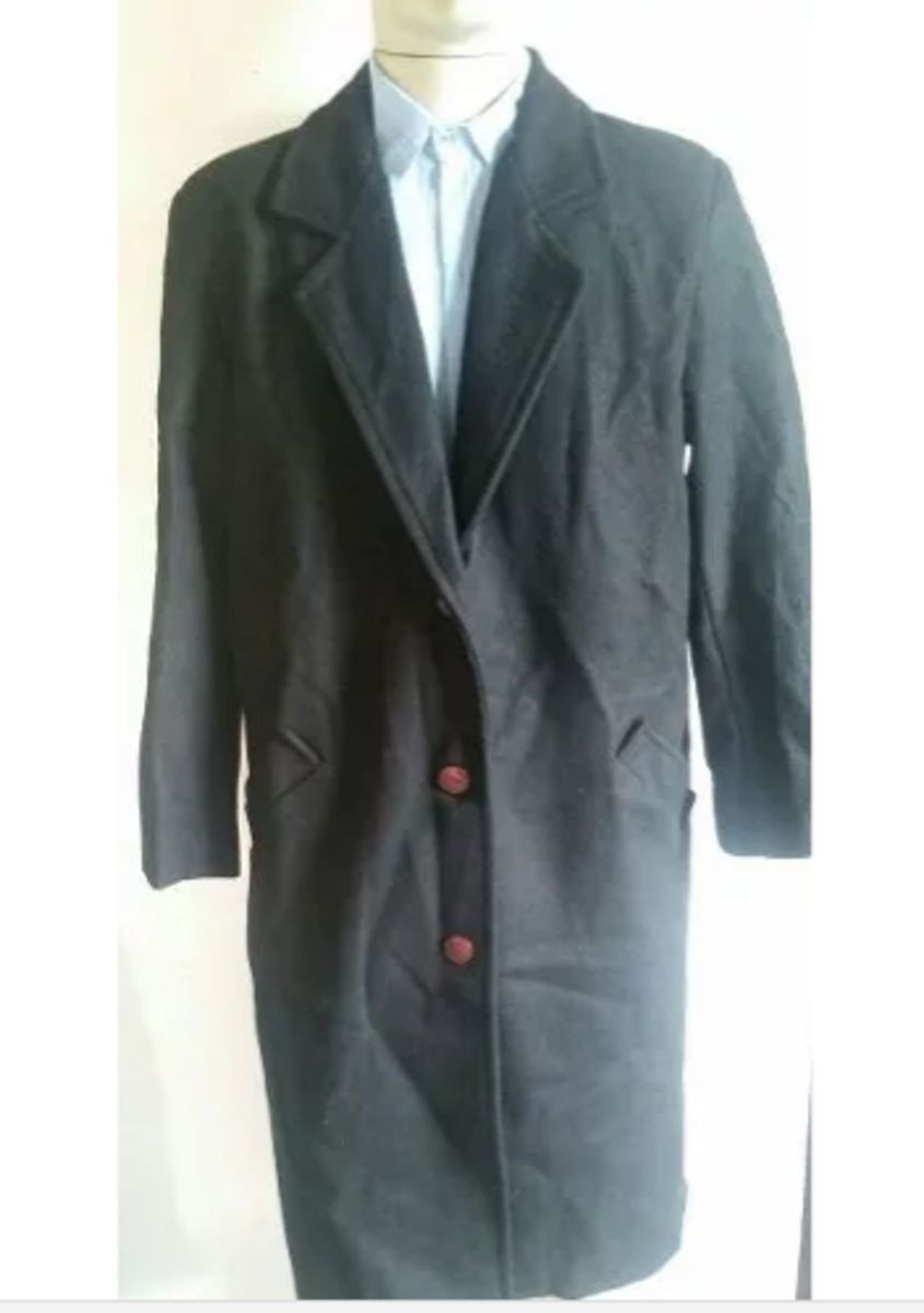 jaqueta de lã batido masculino