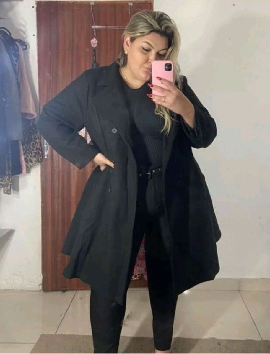 Casaco Sobretudo Plus Size Terno Feminino Shein Usado Enjoei