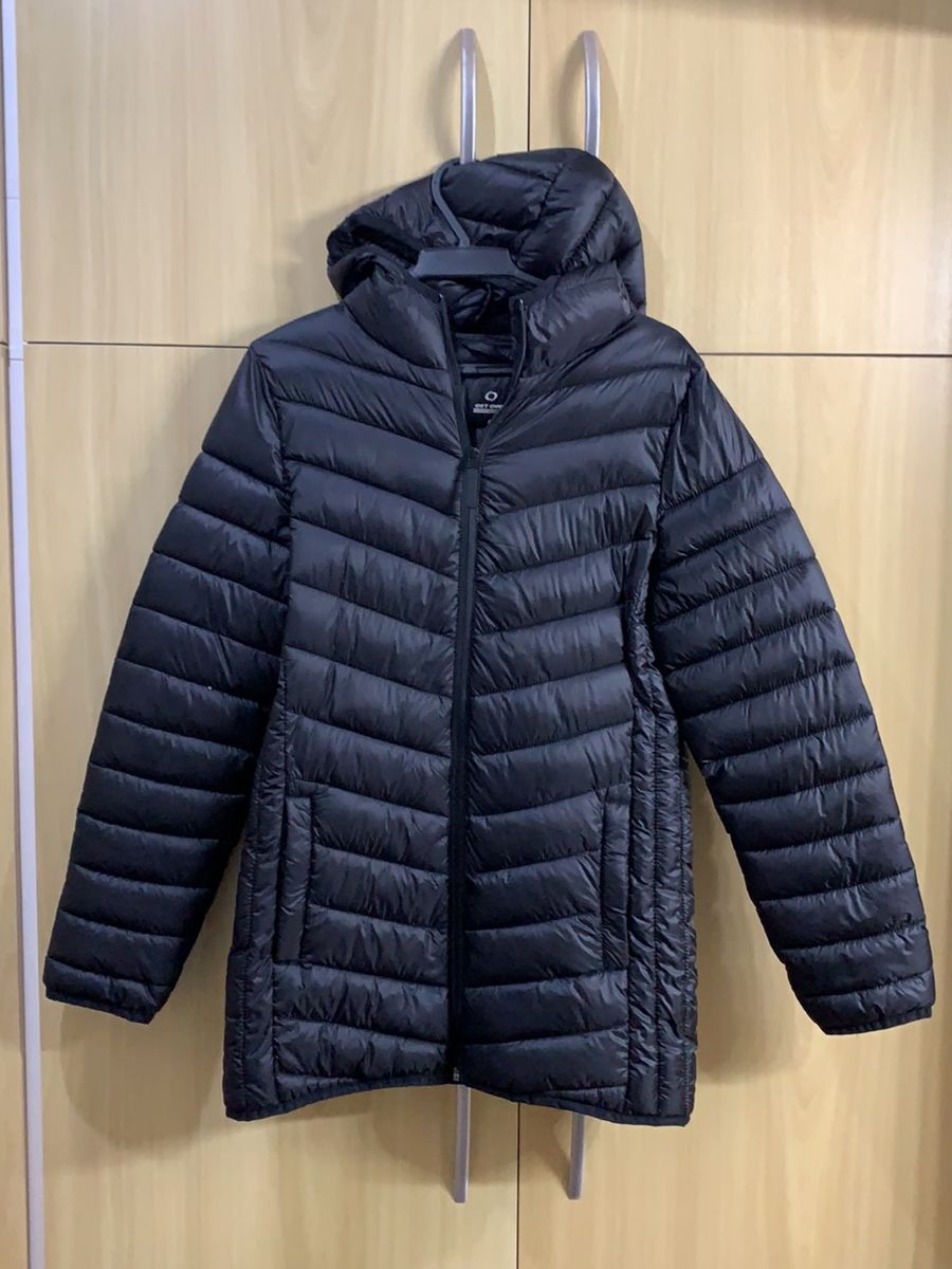 Casaco Sobretudo Puffer Nylon Ultraleve Preto G Get Over | Casaco