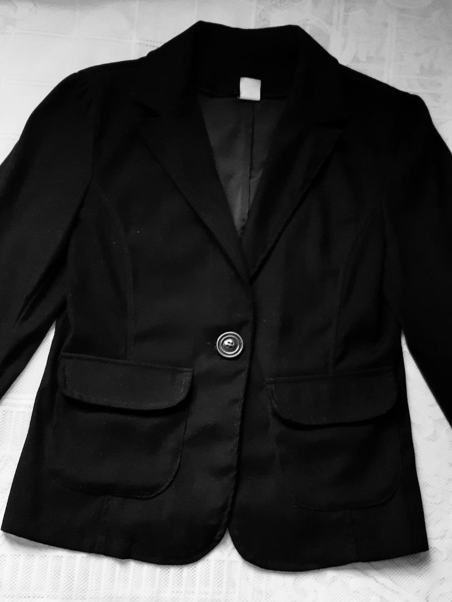 casaco feminino preto social