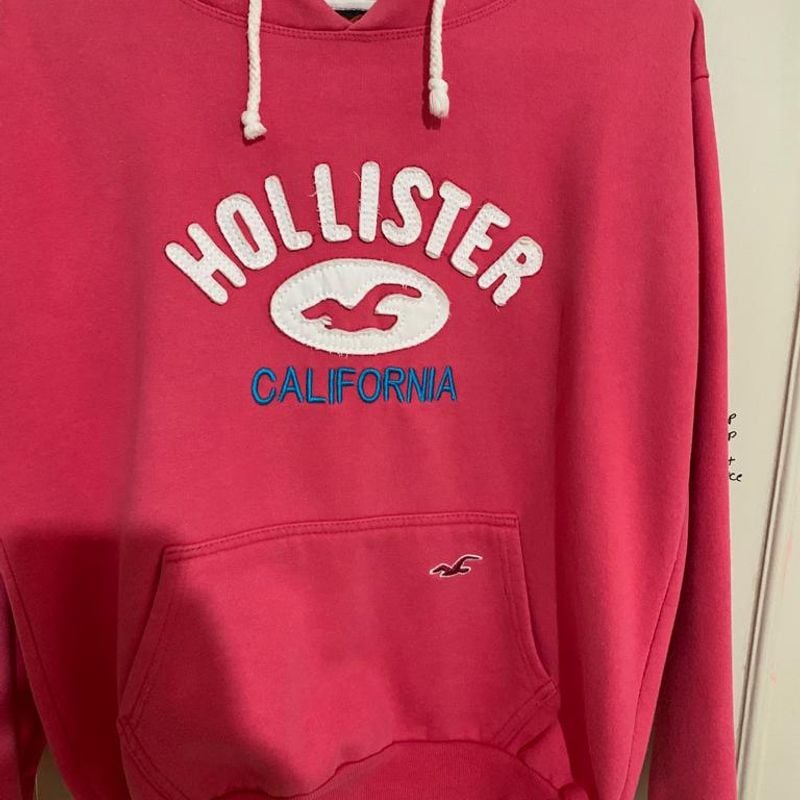 Moletom rosa hollister online