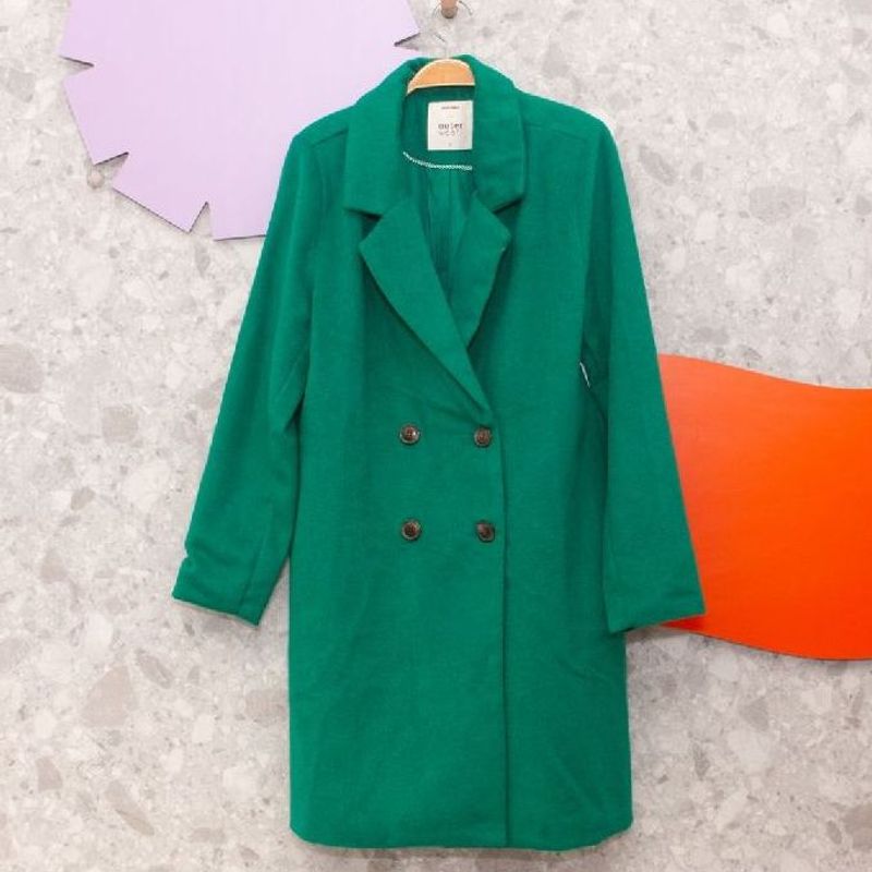 Casaco - Trench Coat - Sobretudo Verde | Casaco Feminino Marfinno Renner  Nunca Usado 95381592 | enjoei