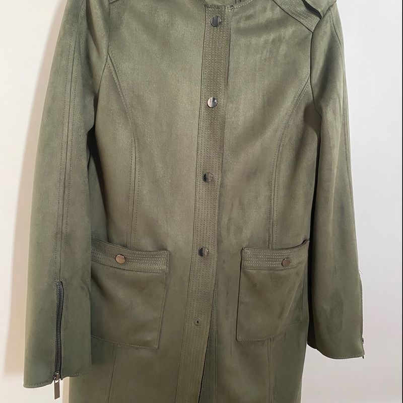 Casaco Verde em Suede Tamanho Pp Cortelle Usado 99533382 enjoei