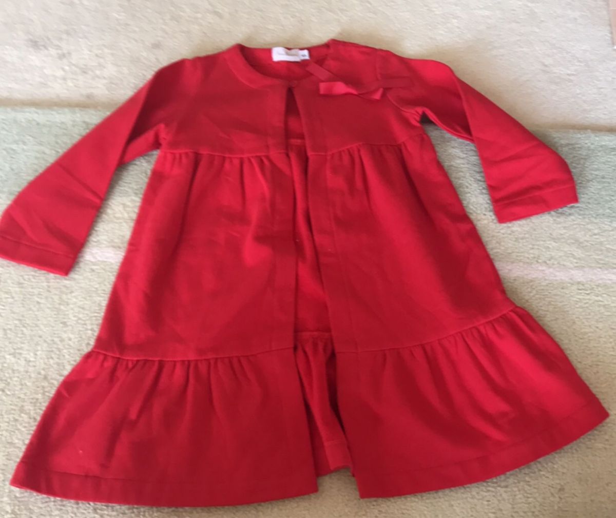 vestido vermelho 4 anos