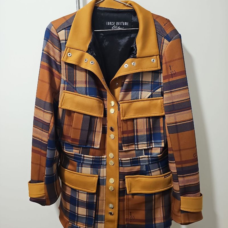 Casaco Xadrez Lança Perfume Usado 108753297 enjoei