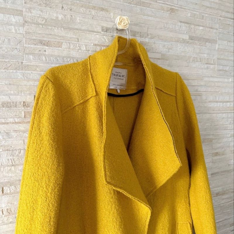 Casaco Retrô Amarelo, Casaco Feminino Ny&Co Usado 93930262