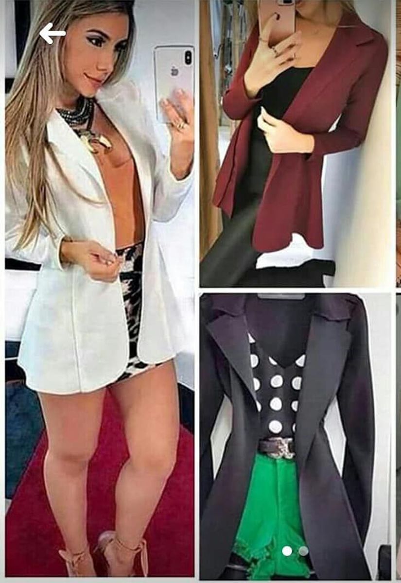 casaquinho social feminino