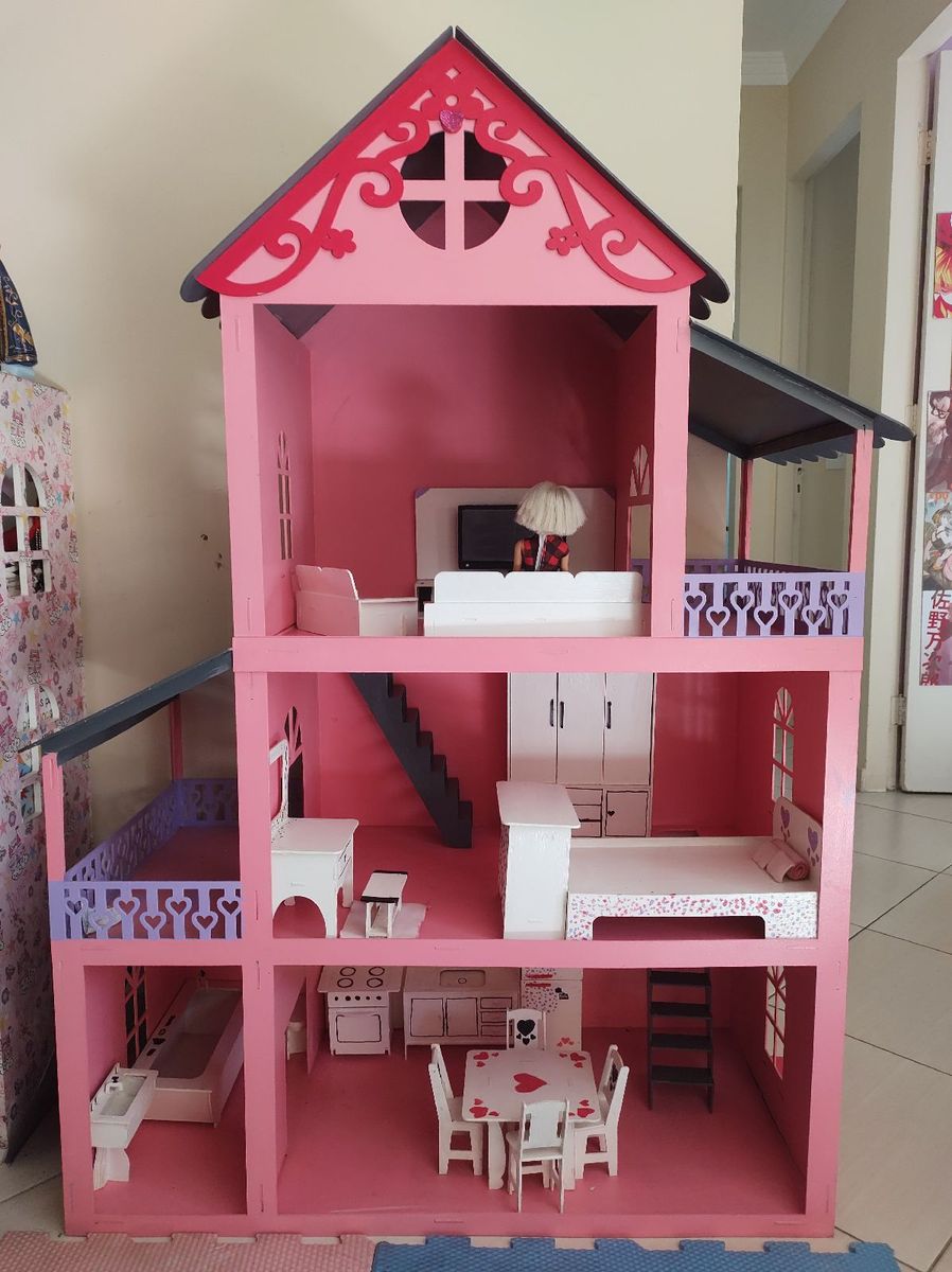 Casinha da Barbie Madeira, Brinquedo Barbie Usado 51134870