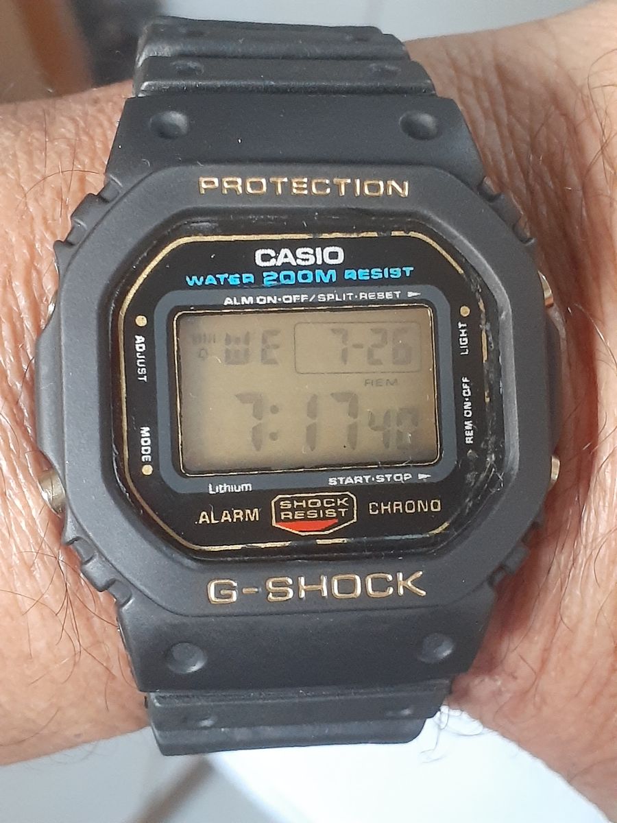 G.shock.casiodw5600 Anos 80 Original Fundo de Rosca.raro | Relógio ...